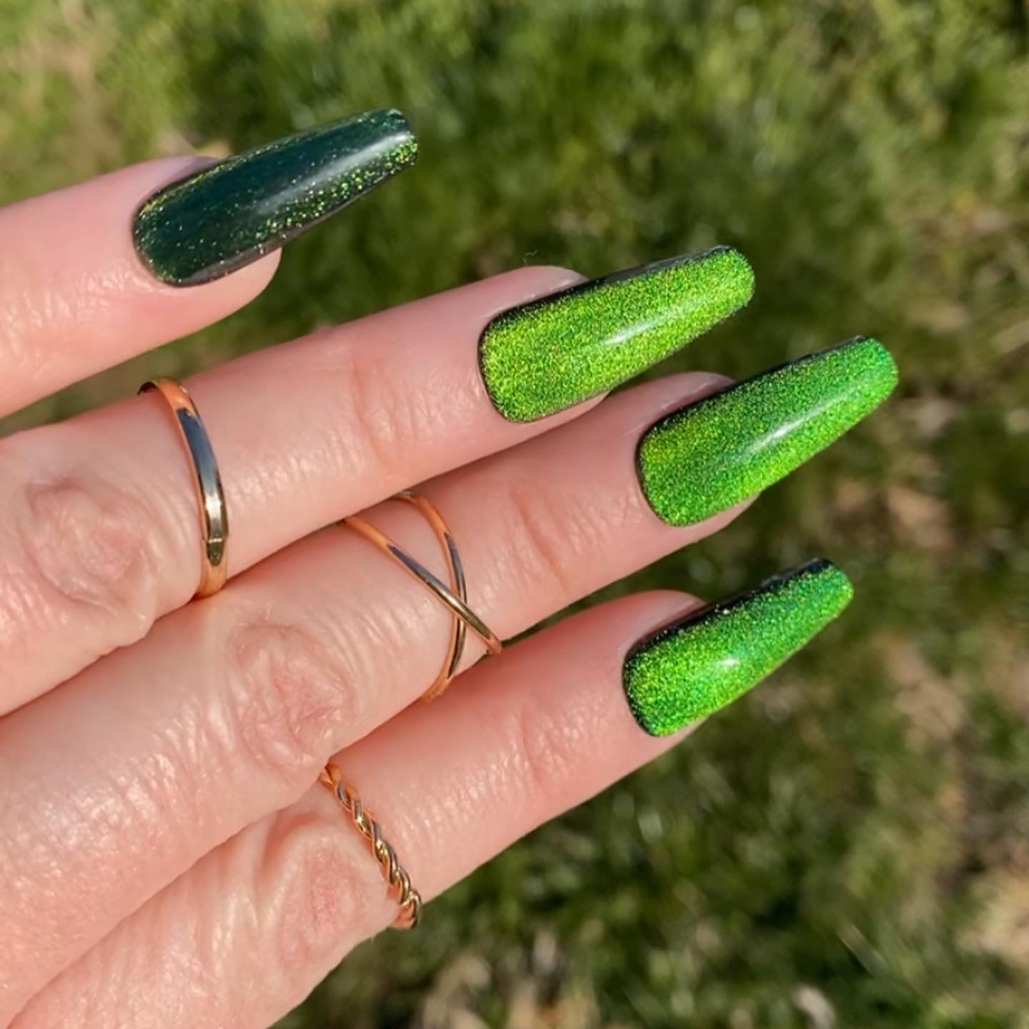 24pcs Vertical Ombre French Press on Nails Fake Nails Coffin Green Nails  Glossy Press on Negative Space Nail Set Long Summer White Nails - Etsy