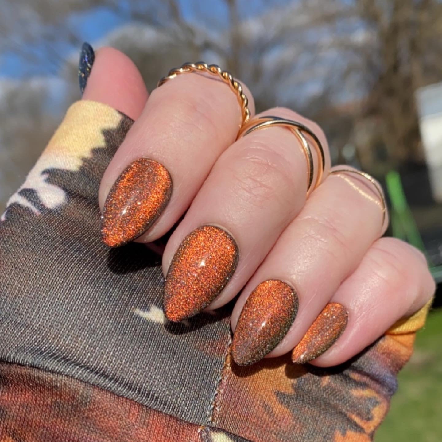 100+ ORANGE NAIL INSPIRATION🧡 | Orange acrylic nails, Short square acrylic  nails, Colored acrylic nails